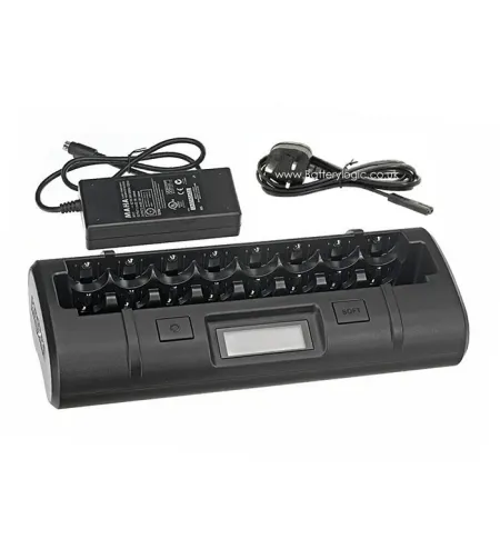 Maha Powerex MH-C808M Professional 8-Channel Ni-MH or Ni-Cd AA / AAA / C / D Battery Charg