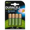 Duracell Пребывание Заряженные AA / батареи HR6 / DX1500 1.2V 2500mAh Recharged Turbo NiMH