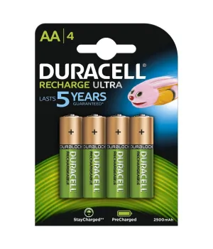 Duracell Stay Charged AA / HR6 / DX1500 1.2V 2500mAh Recharged Turbo NiMH akumulatori 4 ga