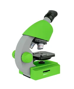 Microscope, Bresser Junior 40x-640x , Green with experiment kit, with phone adaptor