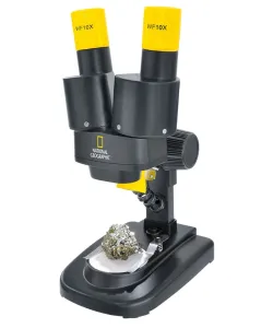 Stereo Mikroskops National Geographics 20x ar minerālu paraugiem