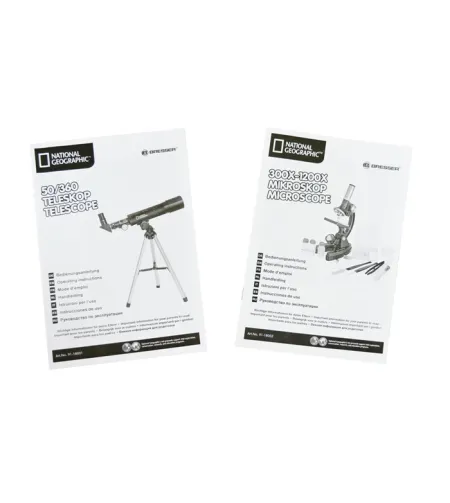 National Geographic Teleskopas ( 50/360 ) ir Mikroskopas( 300-1200x ) Viename Rinkinyje