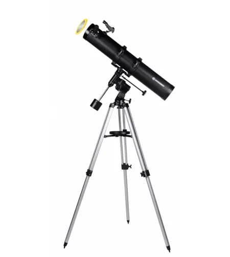 Telescope BRESSER Galaxia 114/900 EQ-Sky <228x with Smartphone Adapter and sun filter