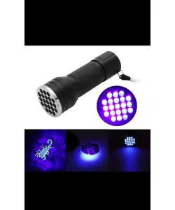 UV Ultra Violet 21  LED Flashlight Blacklight Light 395 nM Inspection Lamp Torch