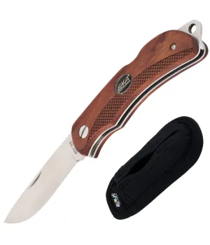 EKA Swede 8, bubinga, praktisks saliekamais kabatas nazis ar stingru fiksējošo mehānismu