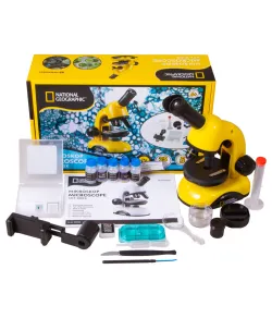 Mikroskops komplekts studentiem National Geographic Biolux 40x-800x
