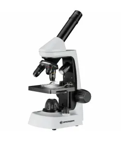 Microscope Bresser Junior Biolux Student 40x-2000x with experimental kit and smartphone ad