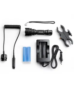 Medžioklės žibintų rinkinys Burrel Mini -Asevalosrtti žalias