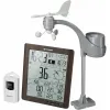 Weather Center Bresser ClimaTemp XXL with 21x24x2,5cm Display in wooden Design