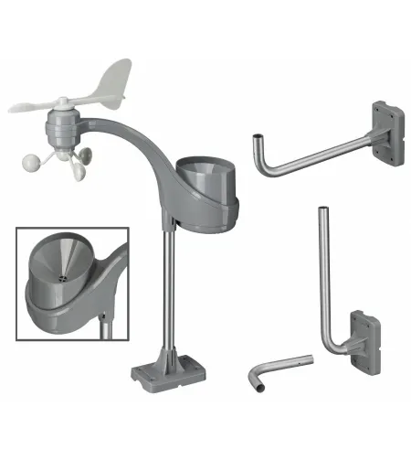 Weather Center Bresser ClimaTemp XXL with 21x24x2,5cm Display in wooden Design