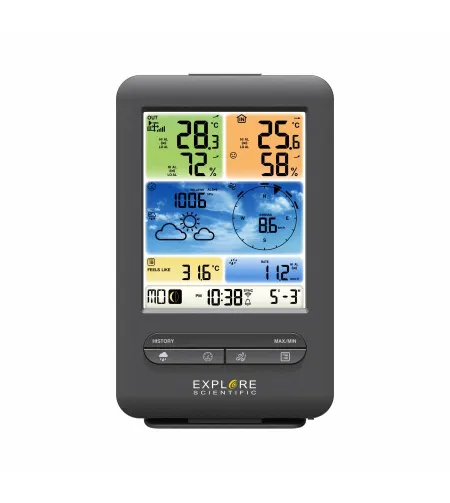 Colour Weather Center EXPLORE SCIENTIFIC Professional WIFI 5-in-1 V