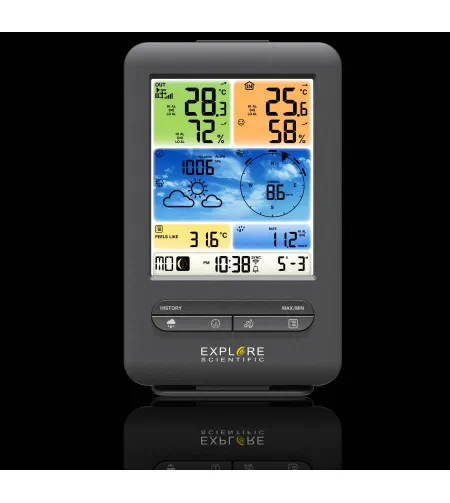 Colour Weather Center EXPLORE SCIENTIFIC Professional WIFI 5-in-1 V