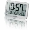 Wall /Table Clock silver Bresser MyTime MC LCD
