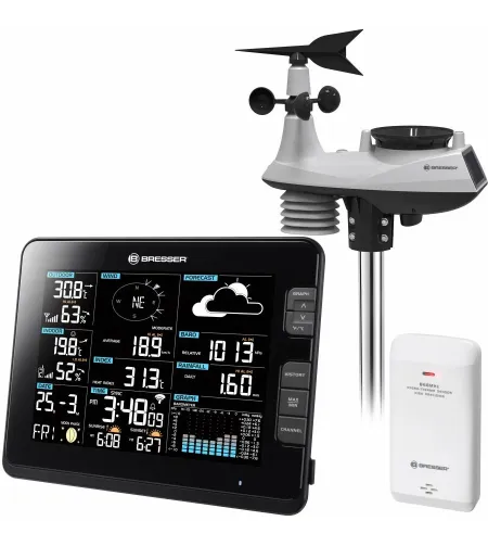 Weather Centre BRESSER Professional WIFI 6in1 black