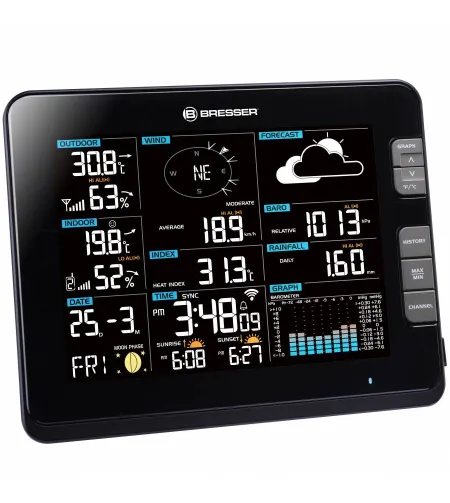 Weather Centre BRESSER Professional WIFI 6in1 black