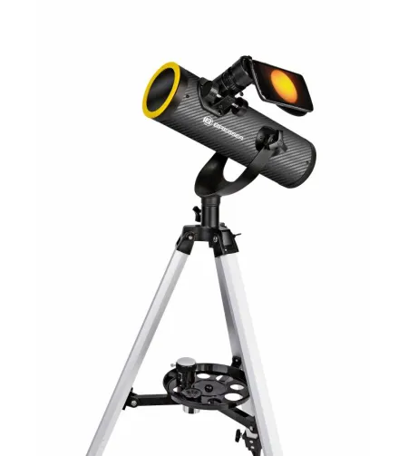 Teleskops BRESSER Solarix 76/350 18 - 175x ar saules filtru un viedtālruņa adapteri