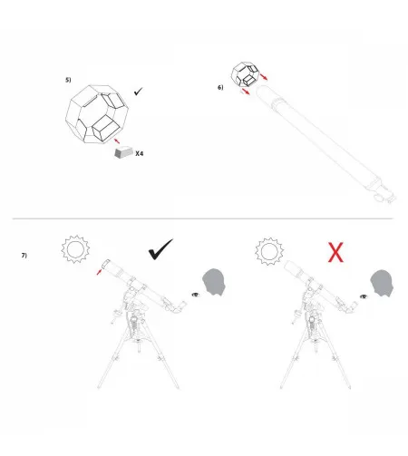 Telescope Solar Filter EXPLORE SCIENTIFIC Sun Catcher for 150-165mm