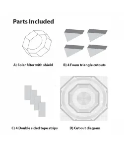 Teleskopa saules filtrs EXPLORE SCIENTIFIC priekš 200-280mm