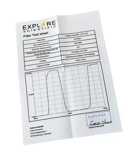 Miglāja filtrs EXPLORE SCIENTIFIC 1.25" CLS