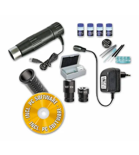 Mikroskopas BRESSER JUNIOR 40X-1024X su dėklu