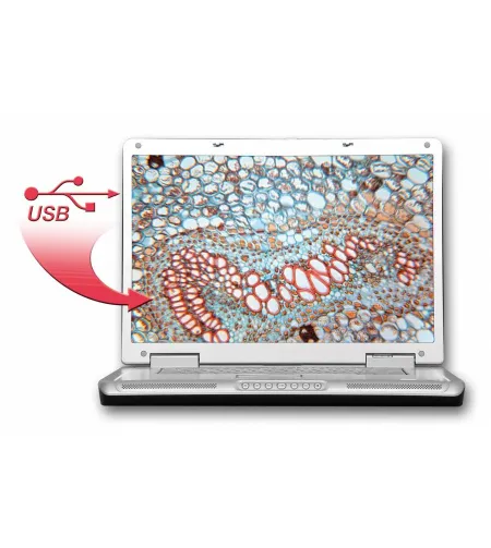 Mikroskopas BRESSER JUNIOR 40X-1024X su dėklu