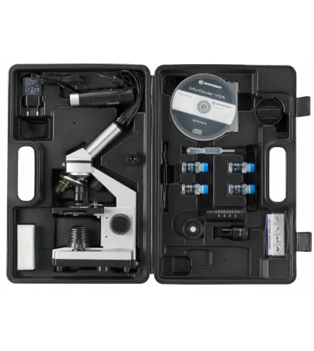 Mikroskopas BRESSER JUNIOR 40X-1024X su dėklu