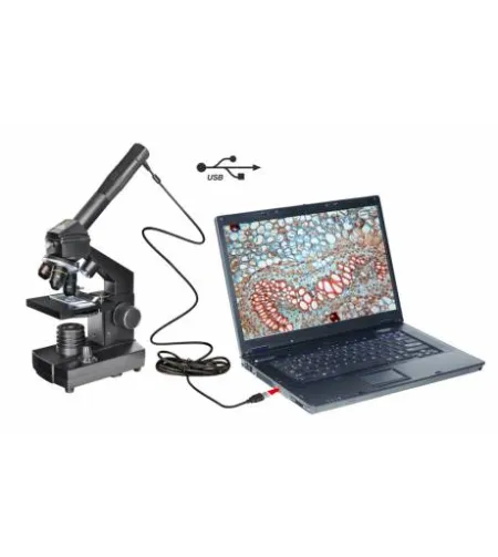 Mikroskopas NATIONAL GEOGRAPHIC 40x-1024x USB su dėklu ir USB okuliaru