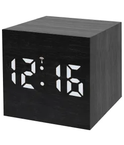 Bresser MyTime WAC Tabletop Alarm Clock, black