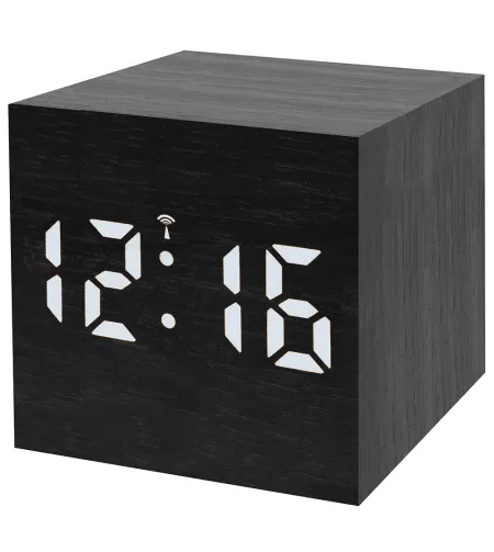 Bresser MyTime WAC Tabletop Alarm Clock, black