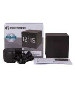 Bresser MyTime WAC Tabletop Alarm Clock, black