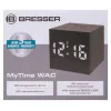 Bresser MyTime WAC Tabletop Alarm Clock, black