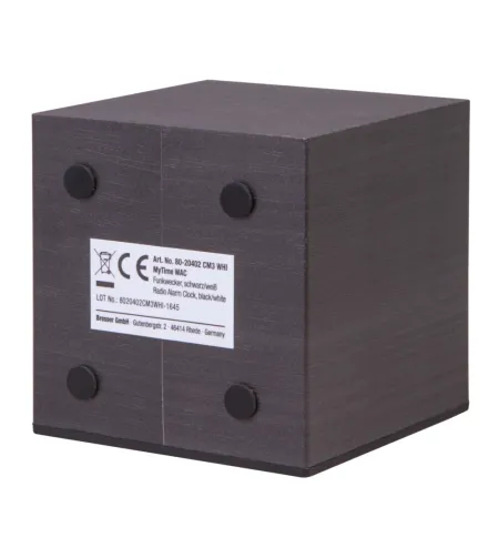 Bresser MyTime WAC Tabletop Alarm Clock, black