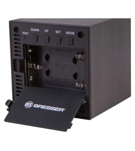 Bresser MyTime WAC Tabletop Alarm Clock, black