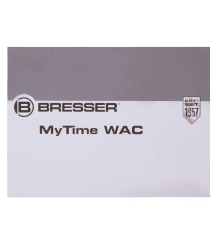 Bresser MyTime WAC Tabletop Alarm Clock, black