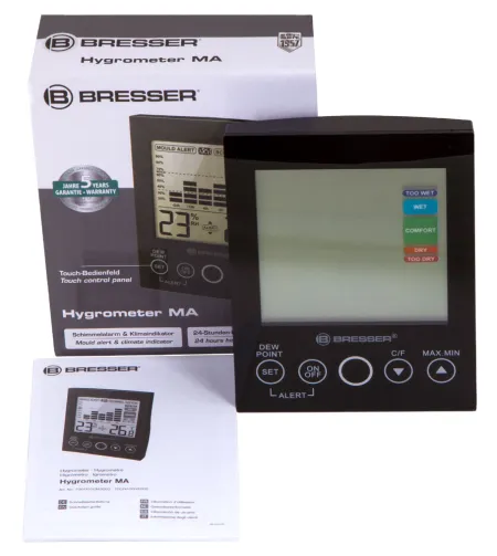 Bresser Mould Alert Hygrometer, black