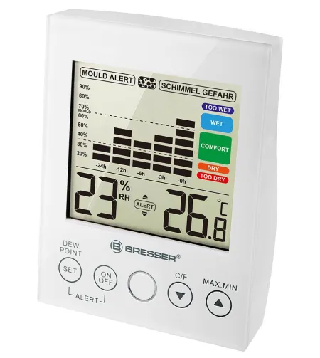 Bresser Mould Alert Hygrometer, white