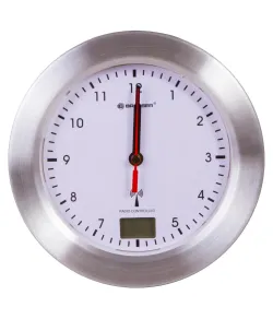 Bresser MyTime Bath Waterproof Wall Clock, white