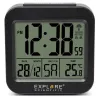 Explore Scientific RC Alarm Clock, black