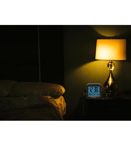 Explore Scientific RC Alarm Clock, black