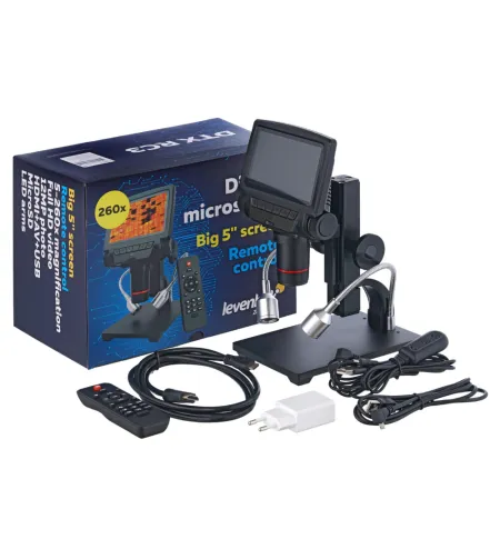 Levenhuk DTX RC3 nuotoliniu būdu valdomas mikroskopas