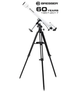 Teleskops, Refractor Classic 60/900 EQ, BRESSER ar telefona adapteri