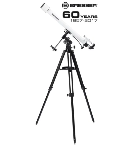 Teleskops, Refractor Classic 60/900 EQ, BRESSER ar telefona adapteri