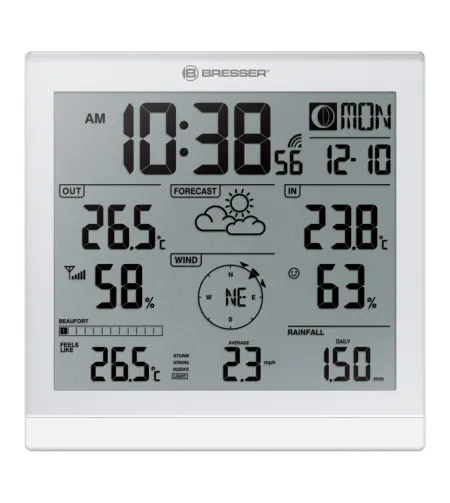 Weather Center JC with 5-in-1 Outdoor Sensor, XXL, BRESSER