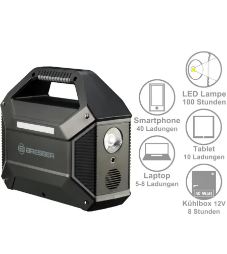 Pārnēsājams barošanas avots, 100 Watt, BRESSER