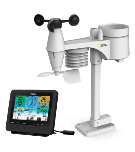 Weather Center with 7in1 Sensor,  WIFI, Colour, NATIONAL GEOGRAPHIC