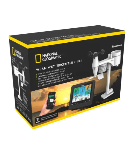 Weather Center with 7in1 Sensor,  WIFI, Colour, NATIONAL GEOGRAPHIC