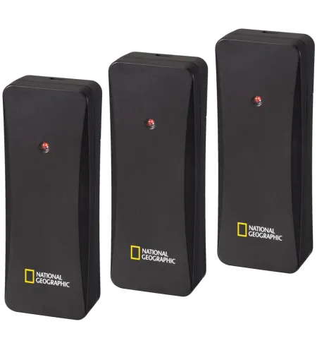 Метеостанция с 3 датчиками, цветной ЖК-дисплей, NATIONAL GEOGRAPHIC