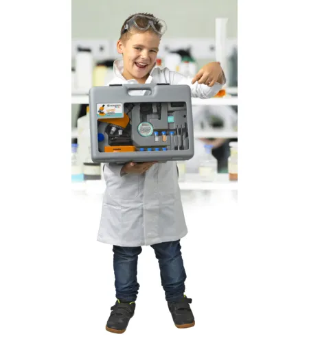 Mikroskops 40x-640x ar piederumiem un cieto kārbu, BRESSER Junior