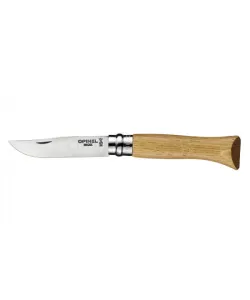 Нож OPINEL № 06, нержавеющая сталь, дубовая рукоять в картонной коробке