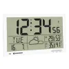 Bresser MyTime Jumbo LCD Wall Clock, white